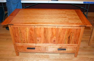 Blanket Chest by Dennis Satterfield - Wild Cherry Banket Chest by Dennis Satterfield