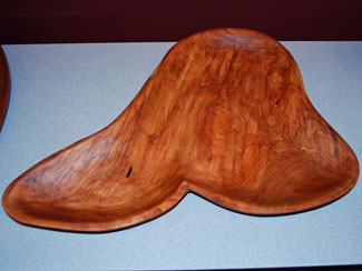 Free Form Power-Carved by Ken Fissel --- Cherry Tray w/Walnut Oil Cherry Tray