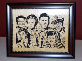 Mayberry Character Portrait by Gary Morris scroll 2