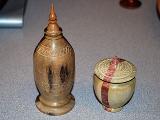 Lidded Boxes by Jim Kilton --- Pheasant Wood & Poplar Kilton Boxes