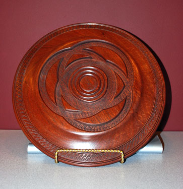 Celtic Platter by Jim Kilton -- Mahogany Berg Creations