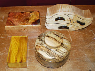 Boxes by Roger Thelander --- Cherry, Maple, Osage Orange Thelander boxes
