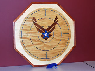 Crokinole Board by Mark Freitag --- Plywood and Cherry Crokinole Board