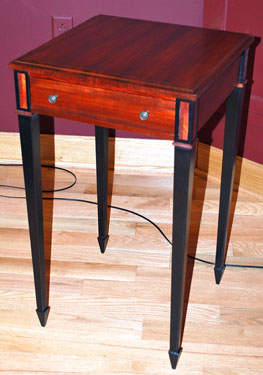 Table by Jim Sinclair --- Padauk Sinclair Table