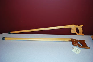 Saw Stick - Woodworker's Walking Stick -- Mixed Woods Saw Stick