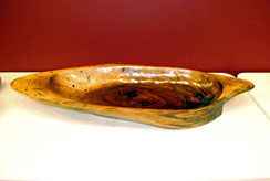 Dough Bowl by Dennis Satterfield - Walnut Knot Dough Bowl by Dennis Satterfield