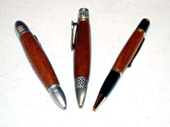 Pens by Ken Dunlap - Lace, Bubinga, FOG Pens by Ken Dunlap