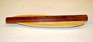 Rattleback by Lin Dearing - Maple & Walnut Rattleback by Lin Dearing