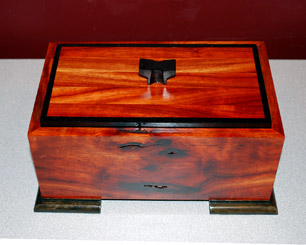 Pumpkin Box by John Arnold - Orange Padauk & Wenge Pumpkin Box by John Arnold
