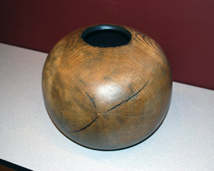 Vase by Ken Dunlap - Oak Vase by Ken Dunlap