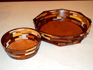 Open Segmented Bowls by Larry Buettner - Misc Hardwood Open Segmented Bowls by Larry Buettner