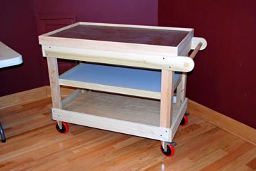 Shop Cart by Ken Fissel - Maple Shop Cart by Ken Fissel