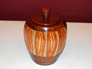 Bowl Box with Lid by Larry Buettner - Sepelle & Mystery Wood Bowl Box with Lid by Larry Buettner