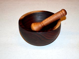 Mortar & Pestle by Sandy Cochran - Walnut Mortar & Pestle by Sandy Cochran