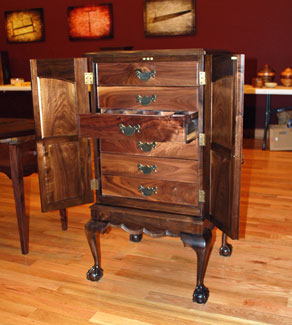 Hardware Cabinet by Bobby Hartness - Walnut Hardware Cabinet by Bobby Hartness