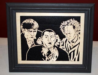 3 Stooges Portrait by Gary Morris - Baltic Birch Ply 3 Stooges Portrait by Gary Morris