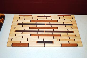 Cutting Board by Karen Sheldon - Walnut, Cherry & Maple Cutting Board by Karen Sheldon