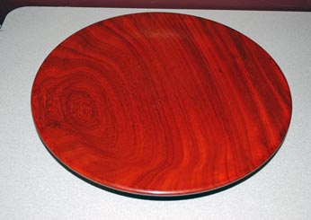 Platter by Tom Berg - Padauk Platter by Tom Berg