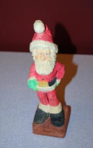 Santa Carving by Vince DiCarlo - Basswood Santa Carving by Vince DiCarlo