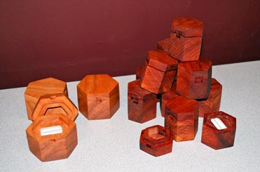 Ring Boxes by Ken Dunlap - Cherry & Cedar Ring Boxes by Ken Dunlap