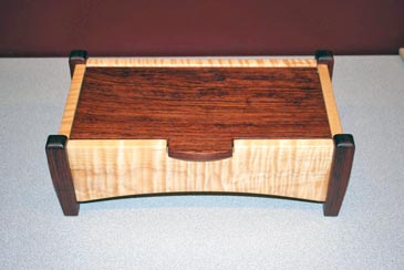 Box by Dennis Fruechtenicht - Babinga and Maple Box by Dennis Fruechtenicht