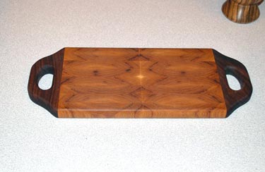 Cheese Board by Karen Sheldon - Walnut and Locust Cheese Board by Karen Sheldon