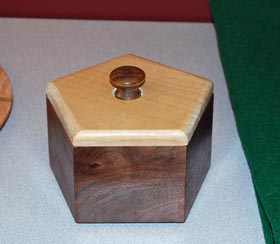 Box by Rick Raburn - Walnut & Maple Box by Rick Raburn