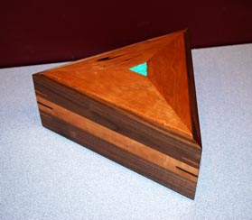 Triangle Box by John Arnold - Walnut & Cherry Triangle Box by John Arnold