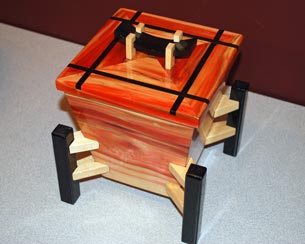 Box by John Arnold - Flame Elder, Maple, Wenge Box by John Arnold