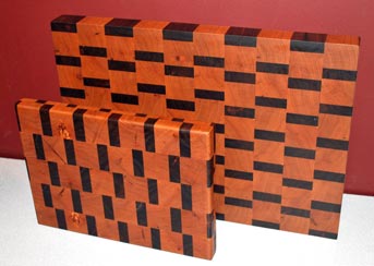Cutting Boards by Karen Sheldon - Walnut & Cherry Cutting Boards by Karen Sheldon
