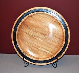 Platter by Jim Kilton - Ambrosia Maple Platter by Jim Kilton