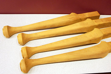 Queen Anne Legs by Robert Tepper - Mahogany Queen Anne Legs by Robert Tepper