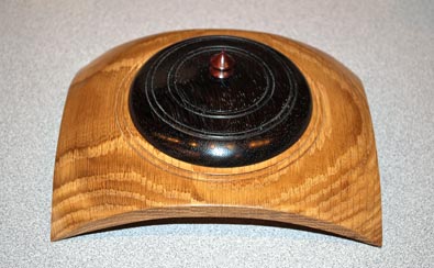 Square Bowl by Jim Kilton - Oak Square Bowl by Jim Kilton