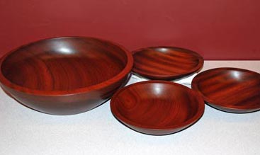 Bowls by Bill Lancaster - Sapele Bowls by Bill Lancaster