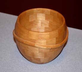 Wave Bowl by Wells Doty - Alder Wave Bowl by Wells Doty