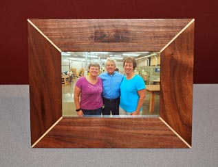 Picture Frame by Allison Yanover - Walnut & Maple Picture Frame by Allison Yanover