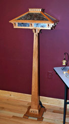 Floor Lamp by George Wells - Red Oak Floor Lamp by George Wells
