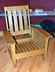 Morris Chair by Larry H Watts - White Oak Morris Chair by Larry H Watts