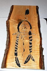 Sitting Bull by Gary Morris - Curly Maple Sitting Bull by Gary Morris